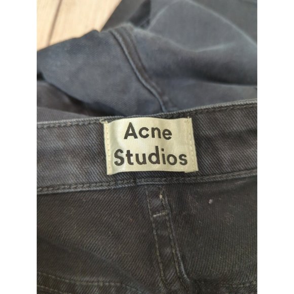 ACNE Studios Women's the ROW USED Denim Jeans in Washed Black Size 28 - Picture 2 of 8